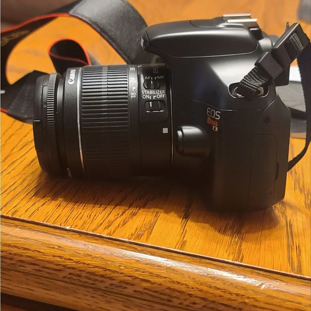 Canon Rebel T3 Camera with Lenses and Case